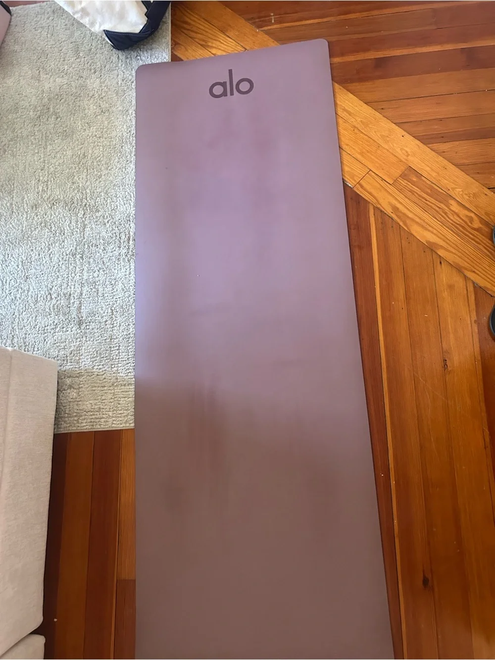 Alo Warrior Yoga Mat in Dusty Rose